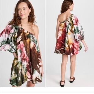 BUSAYO One Shoulder Tie-Dye Dress